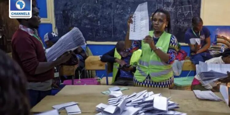 Kenyan voting ballots