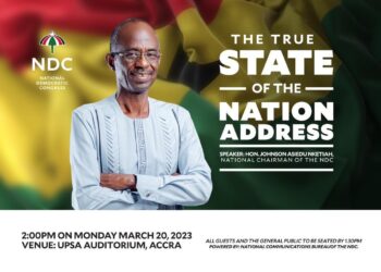 NDC to deliver the ‘True State of the Nation’ address today