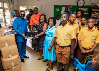 Dr. Armah donates 15 computers to public schools in Kwesimintsim