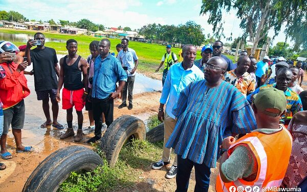 Akosombo dam spillage: Bawumia visits affected areas; offers heartfelt condolences to victims