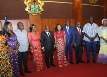 President Akufo-Addo swears in 24 new ministers and deputy ministers at Jubilee House